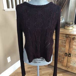 Rachel Roy Purple Side Split Sweater